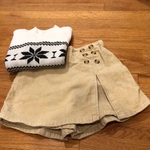 VTG Horizon Stylish Corduroy Skort